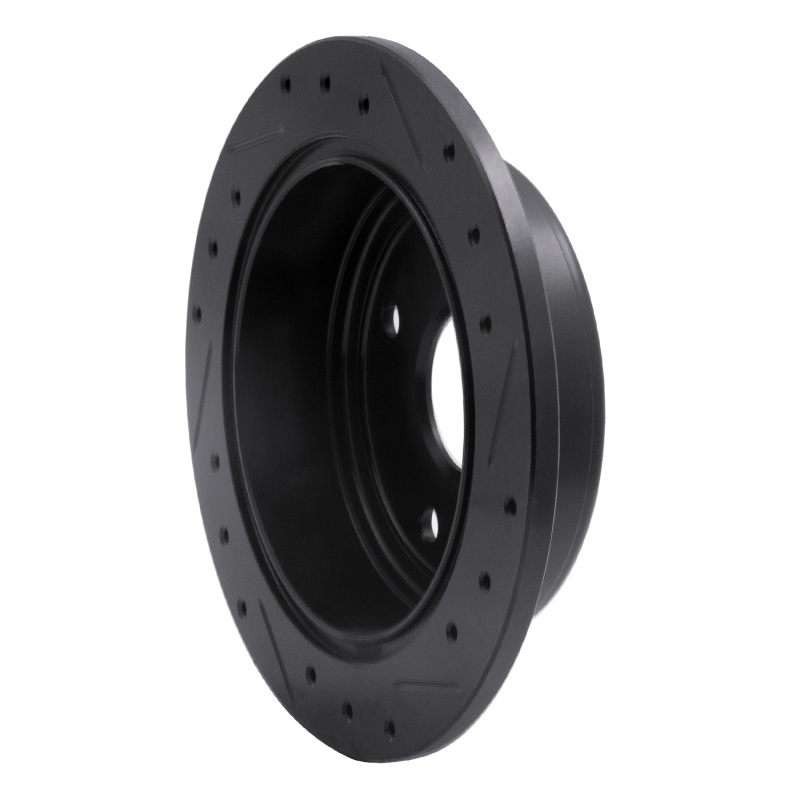 Chevrolet Optra Brake Rotor (1) - Rear Left - R1 Concepts - Drilled & Slotted - Black - `04-`10